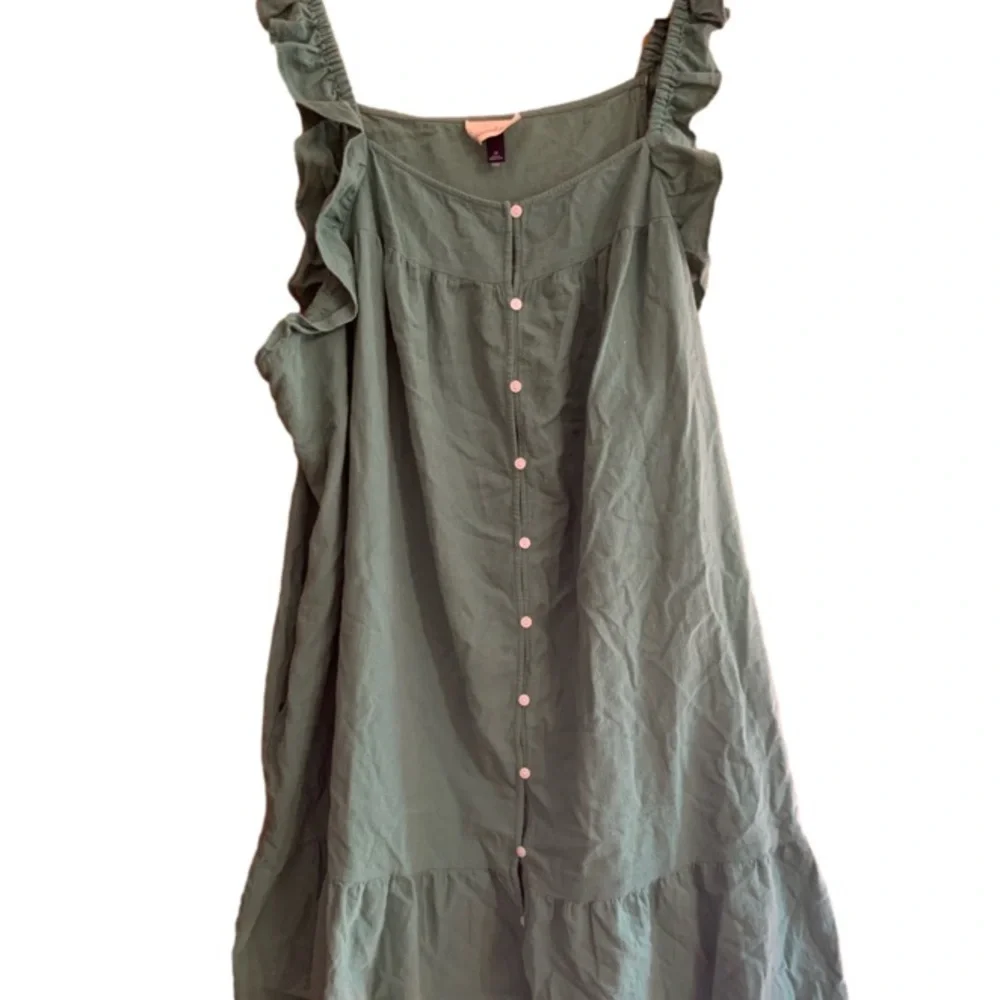 NEW Green Flutter Tank Sleeve Dress - Universal Thread - Picture 5 of 5